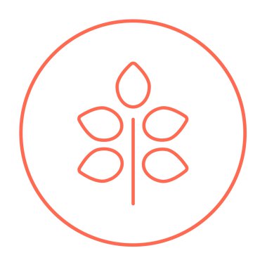 Şube ile yaprakları satırı simgesi.