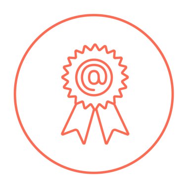 İle işareti satırı simgesi Ödülü.