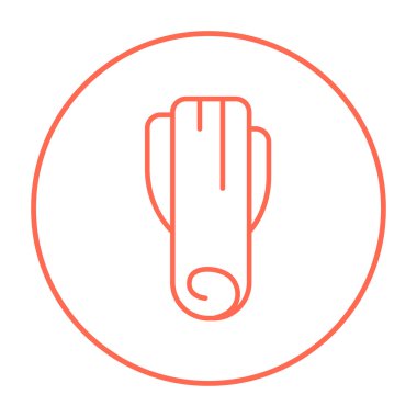 Pırasa satırı simgesi.