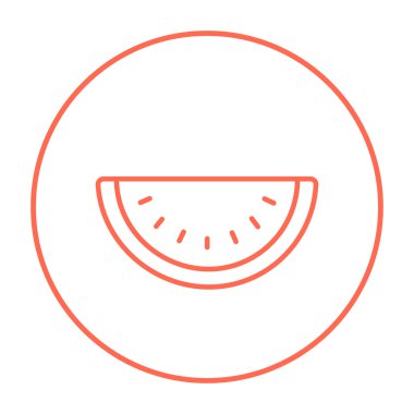 Karpuz çizgi simgesi.