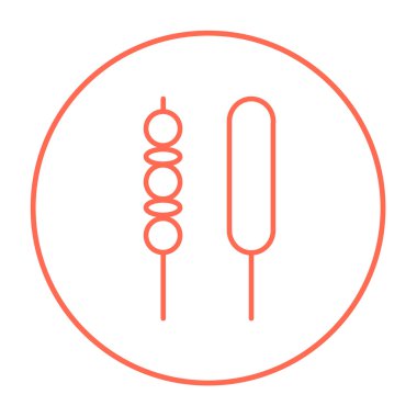 Şiş kebap satırı simgesi.