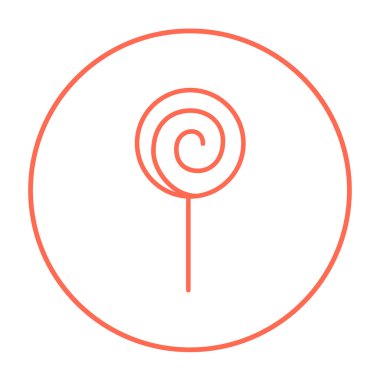 Sarmal lolipop satırı simgesi.