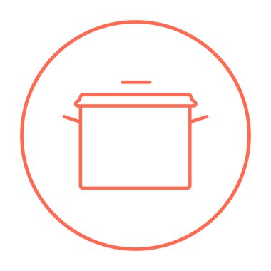 Tencere satırı simgesi.