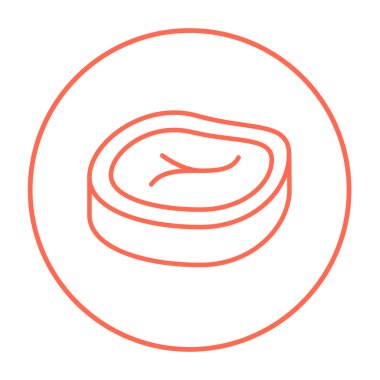 Biftek satırı simgesi.