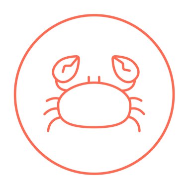 Yengeç çizgisi simgesi.