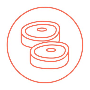 Biftek satırı simgesi.