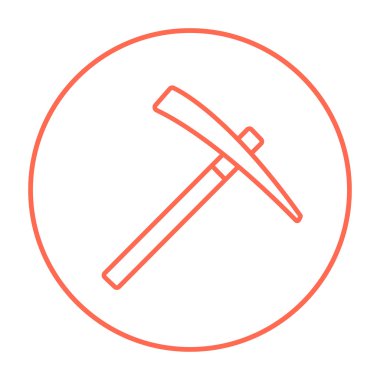 Kazma satırı simgesi.