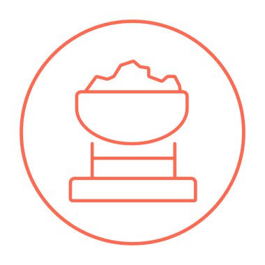 Benim kömür satırı simgesi dolu trolley.