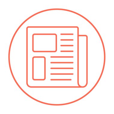 Gazete satırı simgesi.