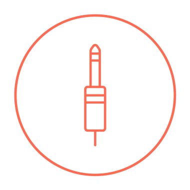 Jack kablo satırı simgesi.