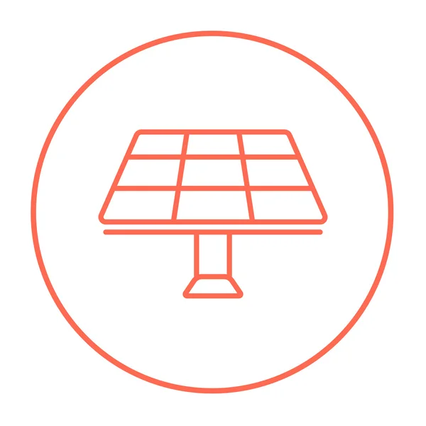 太陽電池パネルの線のアイコン. — ストックベクタ