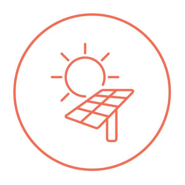 Icono de línea de energía solar. — Vector de stock