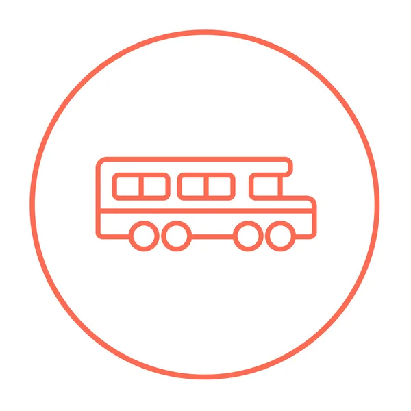 Піктограма шкільної автобусної лінії . — стоковий вектор