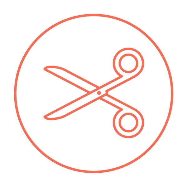 Scissors line icon. — Stock Vector