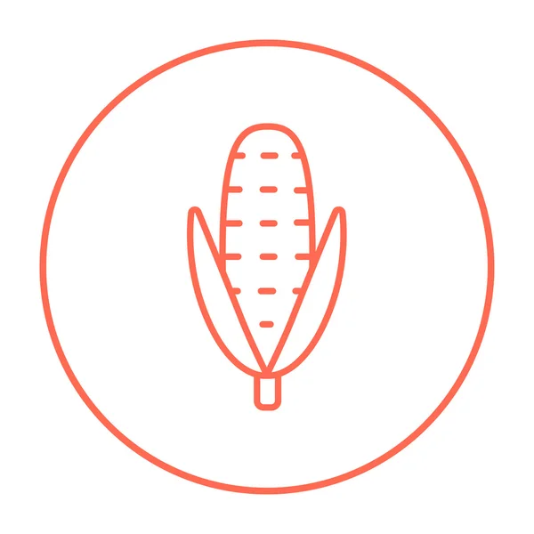 Ikona řádku kukuřice. — Stockový vektor