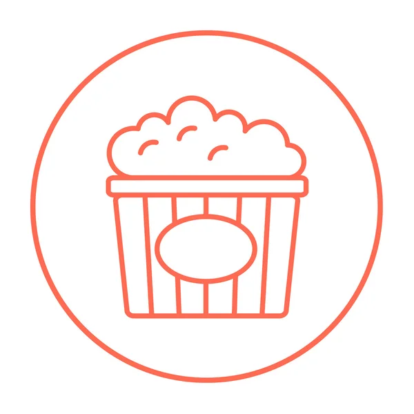 Popcorn line icon. — Stock Vector