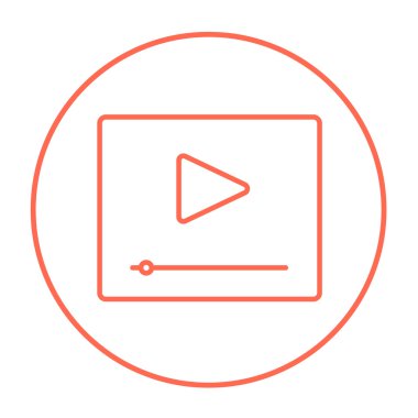 video oynatıcı satırı simgesi.