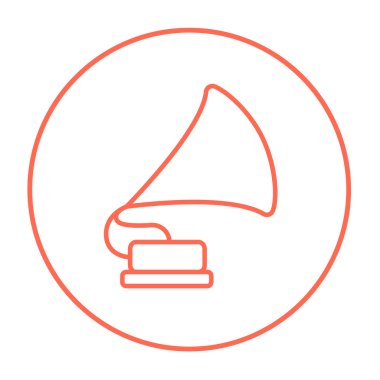 Gramofon satırı simgesi.