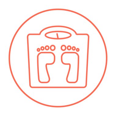 Tartı ölçek satırı simgesi.