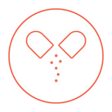 Kapsül pill satırı simgesi.