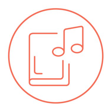 Ses kitabı satır simgesi.