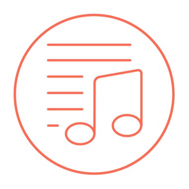 Müzik notu satırı simgesi.