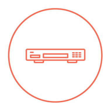 Video kaydedici satır simgesi.