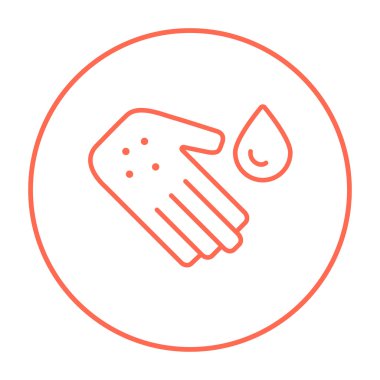 El ile mikroplar satırı simgesi.