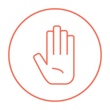 Medikal eldiven satırı simgesi.