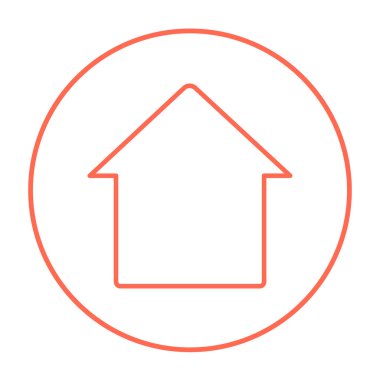 Ev satırı simgesi.