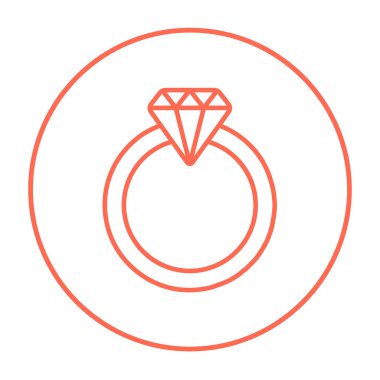 elmas yüzük satırı simgesi.