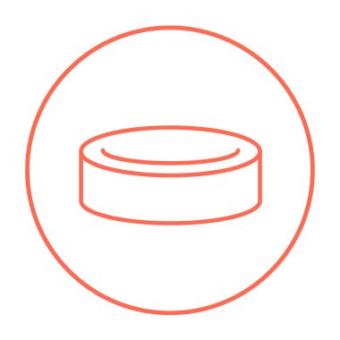 Hokey diski satırı simgesi.