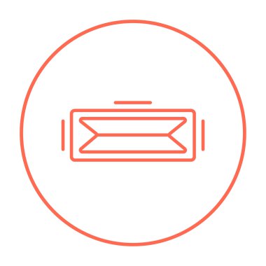 Sanal gerçeklik kulaklık satırı simgesi.