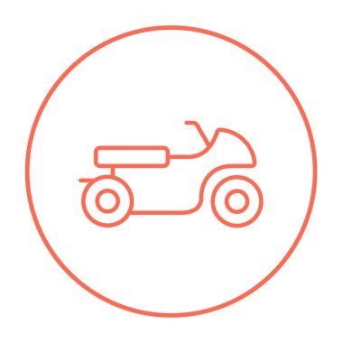 Motosiklet çizgisi simgesi.