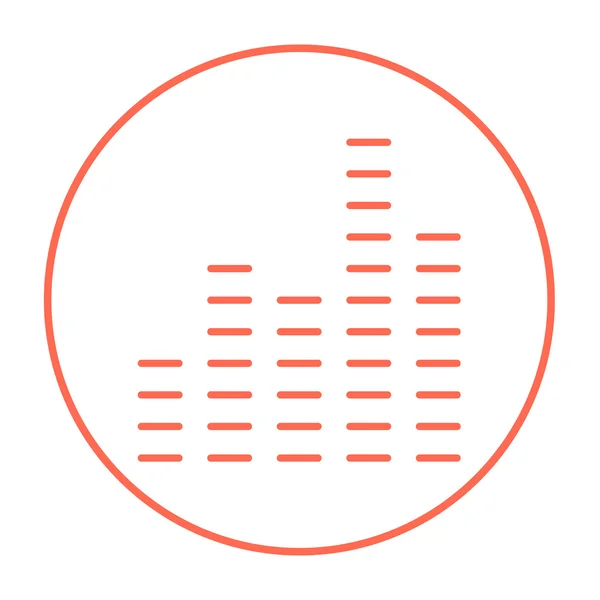 数字均衡器线图标. — 图库矢量图片