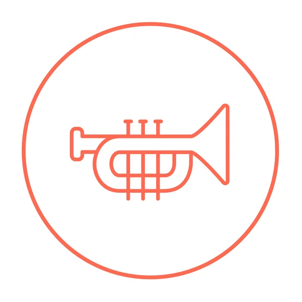 Trumpet line icon. — Stock Vector