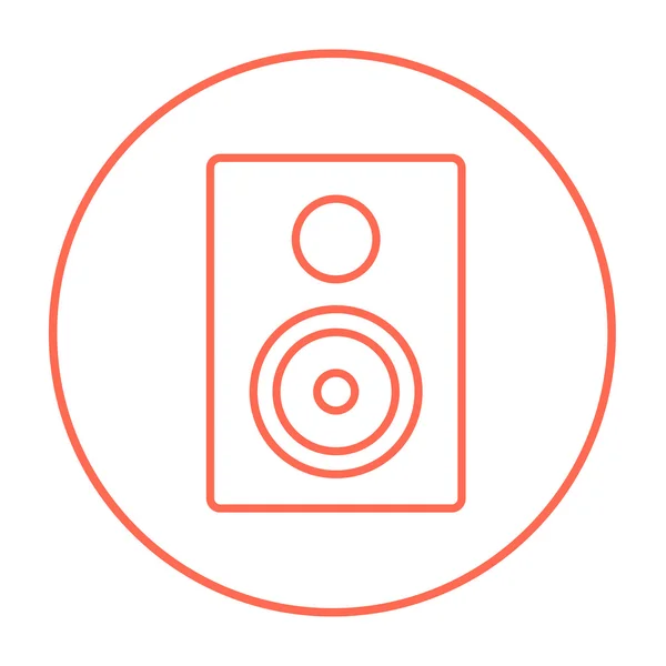 MP3-speler lijn pictogram. — Stockvector