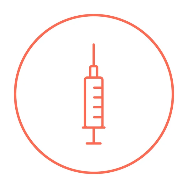 Syringe line icon. — Stock Vector