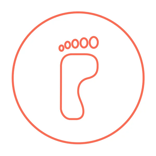 Footprint line icon. — Stock Vector