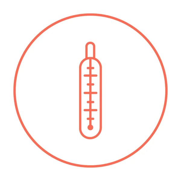 Значок линии медицинского термометра. — стоковый вектор