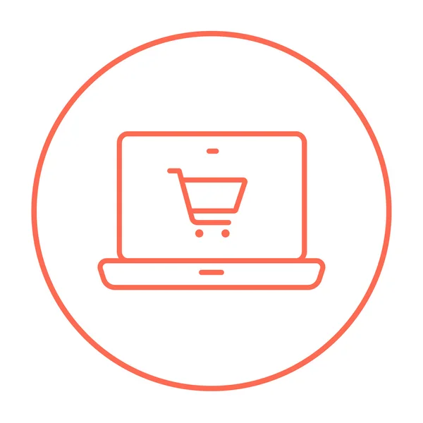 Symbol für Online-Shopping. — Stockvektor