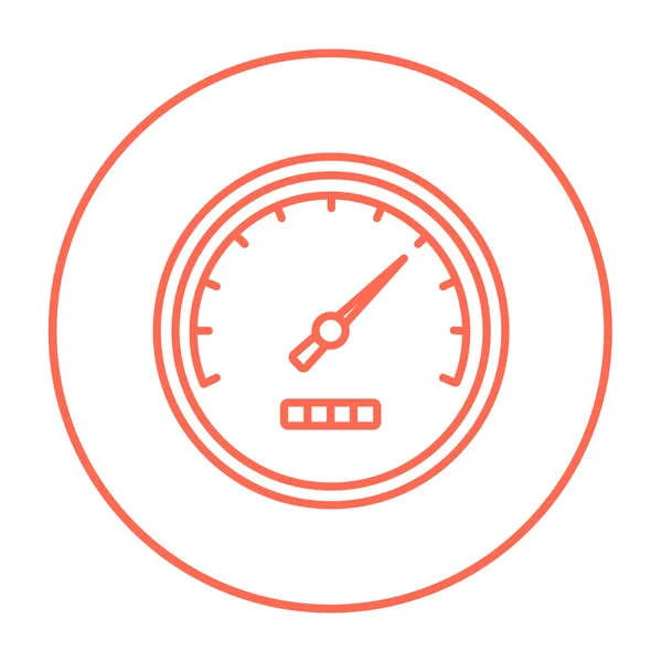 Speedometer line icon. — Stock Vector