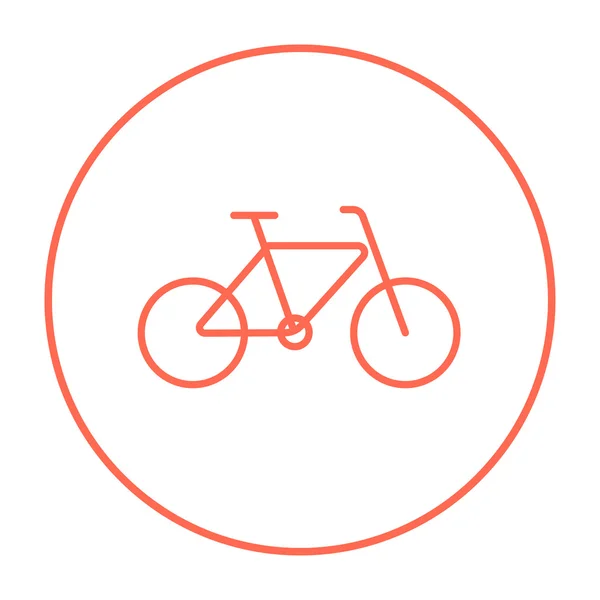 Ikona linii rowerowej. — Wektor stockowy