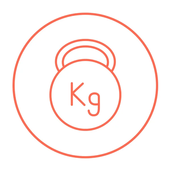 Kettlebell ikon. — Stock vektor