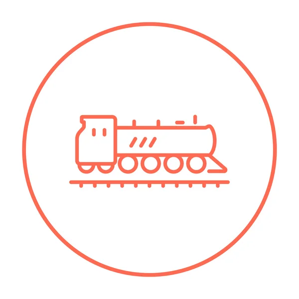 Train line icon. — Stock Vector