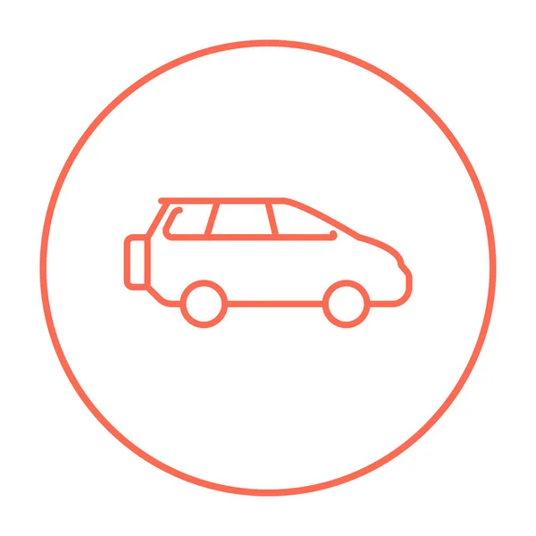 Icono de línea de minivan . — Archivo Imágenes Vectoriales