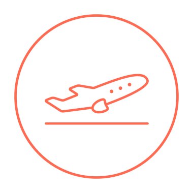 Satırı simgesi alarak uçak.