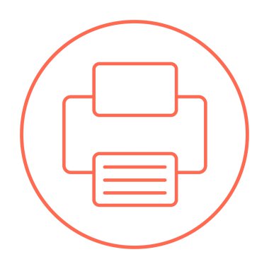 Yazıcı satırı simgesi.