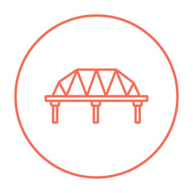 Tren yolu köprüsü satırı simgesi.