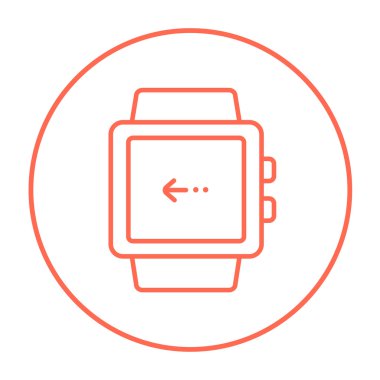 Smartwatch satırı simgesi.